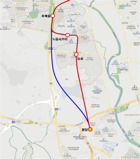 신분당선 봉담 연장 안내 네이버 블로그