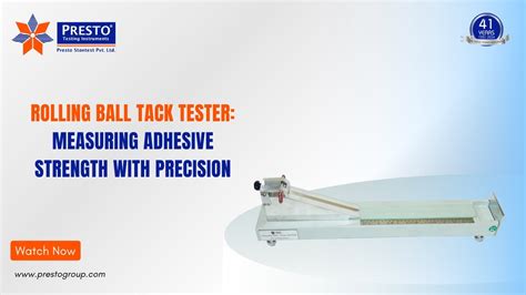 Rolling Ball Tack Tester Measuring Adhesive Strength With Precision