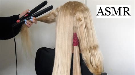 Asmr Getting Ready For A Night Out 💃🏼 Hair Styling Straightening Hair