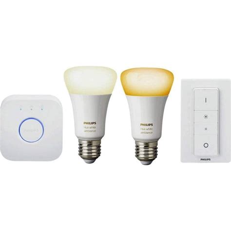 Philips Hue White Ambiance Kit Ampoules Led Connect Es E Blanc