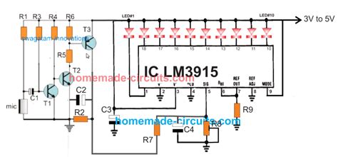 Vibration Meter Circuit For Detecting Vibration Strength Homemade