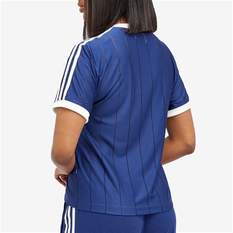 Adidas 3 Stripe T Shirt Dark Blue END US