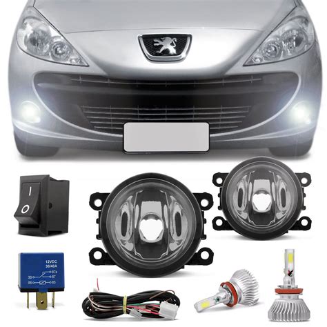 Kit Farol de Milha Peugeot 208 2012 2013 2014 2015 2016 Par Lâmpada