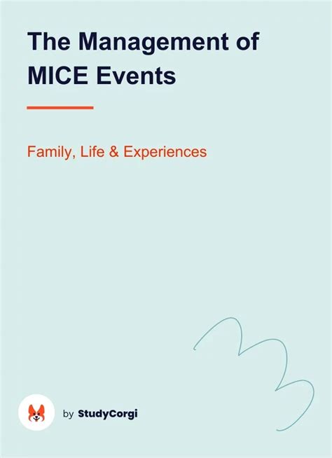 The Management Of Mice Events Free Essay Example