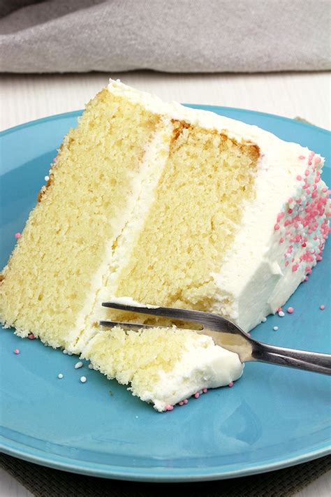 Vanilla Cake with Whipped Cream Cheese Frosting - Sweet Spicy Kitchen