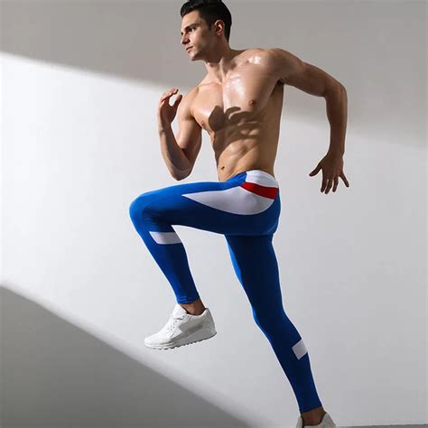 Brand Mens Running Pants Basketball Tights Sexy Man Fitness Jogging