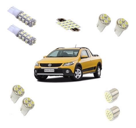 Kit L Mpadas Led Saveiro G G Teto Placa R Farolete Xenon Mercado Livre