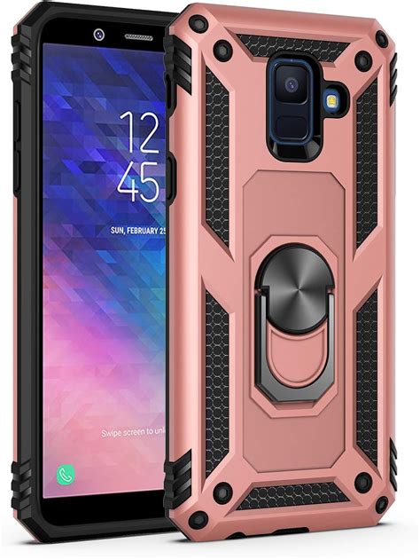 BestST Funda Samsung Galaxy A6 Plus 2018 A605 J8 2018 Con Anillo