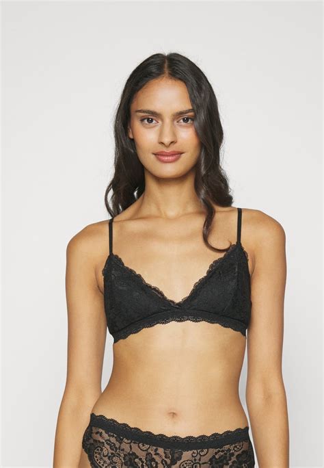 Only Onlbethany Triangle Bra Triangel Bh Black Svart