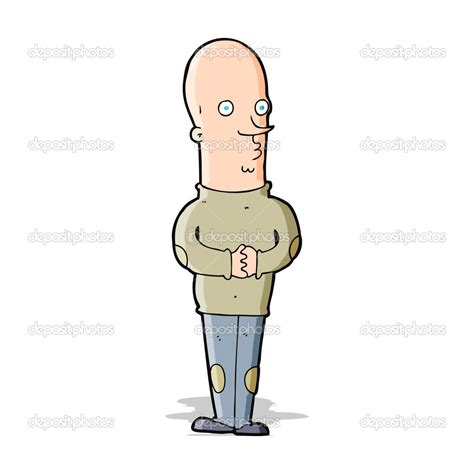 Cartoon funny bald man Stock Vector Image by ©lineartestpilot #49557839