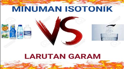 Isotonik Vs Larutan Garam I Uji Larutan Elektrolit Youtube