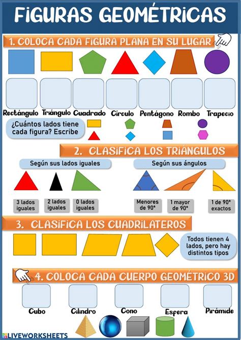 Figuras Geométricas Ficha Interactiva Y Descargable Puedes Hacer Los