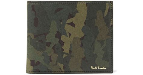 Paul Smith Naked Lady Camouflage Leather Wallet In Green For Men Lyst