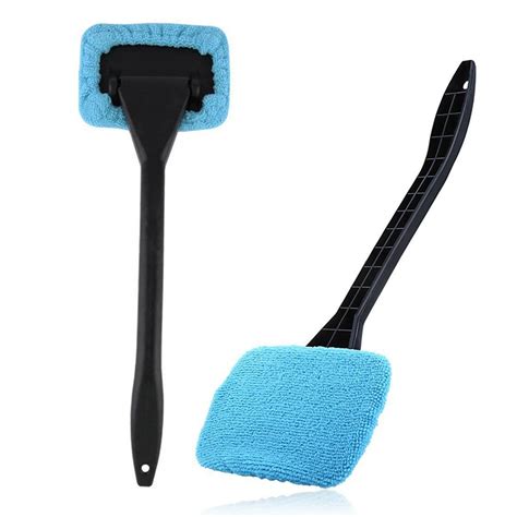 2017 1pc Microfiber Auto Window Cleaner Long Handle Car Washable Brush Car Window Windshield ...