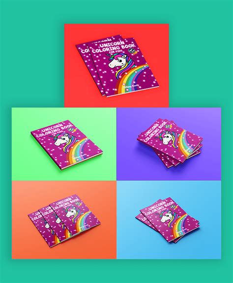 Unicorn Coloring Book for kids. on Behance