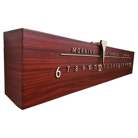 Treasure 3 Foot Cedar And Maple Linear Clock For Sale At 1stDibs