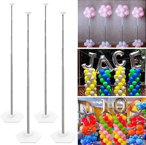 Amazon Yallove Telescopic Balloon Column Stand Set Of Inch