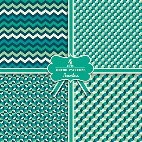 Free Vector | Green geometric patterns