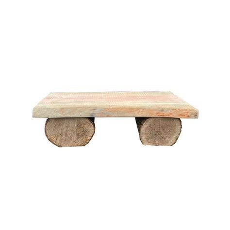 Rustic Log Bench