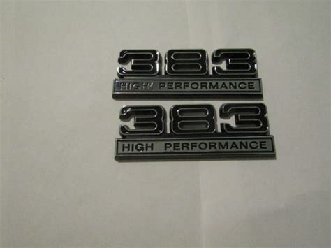high performance emblem  set   emblems fits dodge chrysler