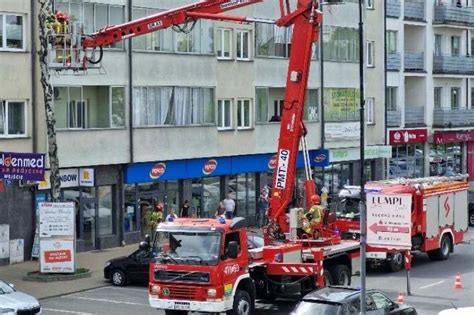 Legionowo Stra Acy Wycinaj Uschni T Brzoz Przy Ulicy Pi Sudskiego