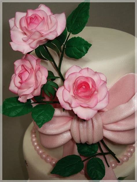 Vintage Rose Cake Cake By Sveta Cakesdecor