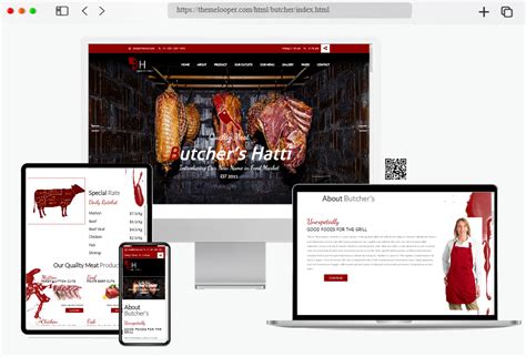 Best Meat Shop Website Templates Freshdesignweb