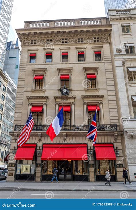 Cartier Fifth Avenue Mansion In Midtown Manhattan Editorial Stock Photo