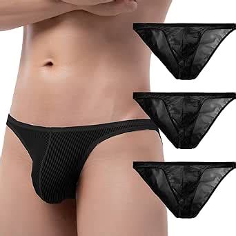 Dimgut Men Sexy Underwear Briefs U Pouch Panties Jockstrap Low Rise Bikini Lingerie Underpants