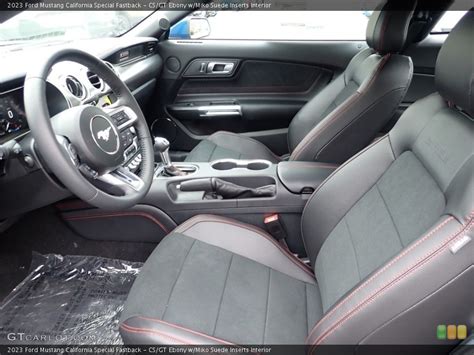 CS/GT Ebony w/Miko Suede Inserts 2023 Ford Mustang Interiors | GTCarLot.com