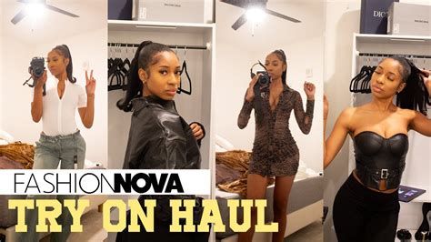 Fashion Nova Try On Haul Vlogmas Day Youtube