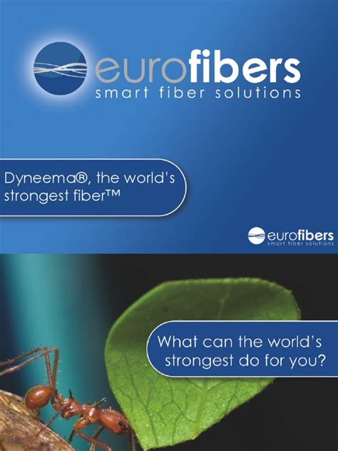 Dyneema, The World's Strongest Fiber | PDF | Yarn | Building Materials