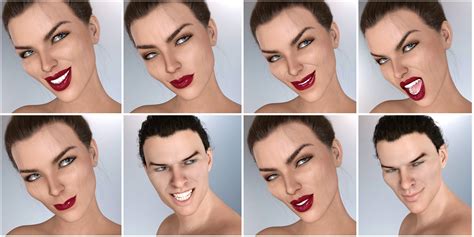 Z Devilish Smiles And Expressions For Genesis And Daz D