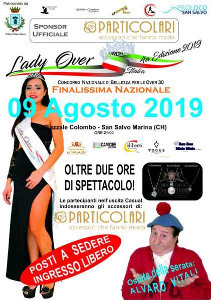 Domani La Finalissima Del Concorso Lady Over Italia Ospite Della