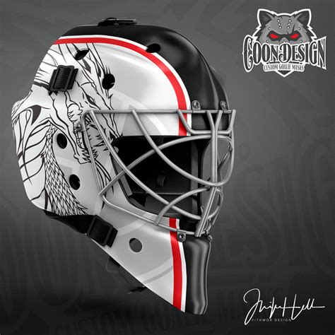 Hockey Mask Goalie Mask Hockey Goalie Helmet Paint Chest Tattoo Men