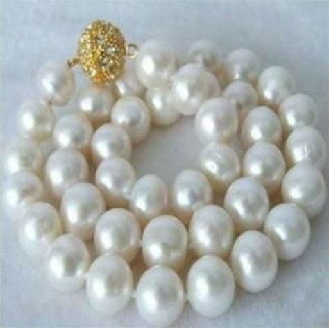 Huge Natural 12mm White South Sea Shell Pearl Round Beads Necklace 18 Aaa Ebay