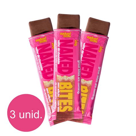 X Naked Bites Wafer De Chocolate Ao Leite Naked De Leite Em P