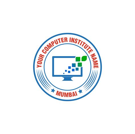 Computer Institute logo vector with computer icon. 19603929 Vector Art ...