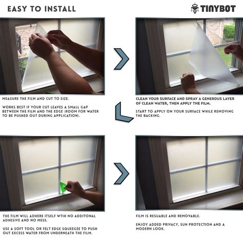 Reflective Window Glass Door Privacy Static Cling Adhesive Reusable