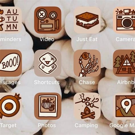 Fall Extension Pack Hand Drawn Ios App Icons Bundle Etsy