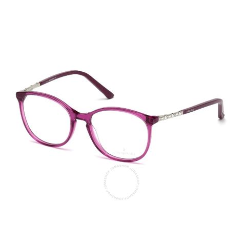 Swarovski Ladies Purple Round Eyeglass Frames Sk5163fancy08152 664689885305 Eyeglasses Jomashop