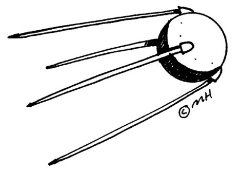 Sputnik Drawing / Sputnik Rocket Wikipedia / Sputnik drawing resources ...