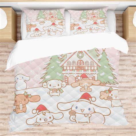 Cinnamoroll Bed Set Snuggle Up With A Quilted Bedding Set Celebrate