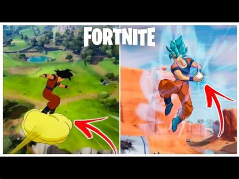 Fortnite Onde Encontrar A Nuvem Voadora E O Kamehameha Do Goku Youtube