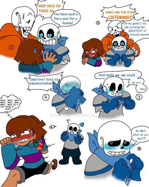 Sans X Frisk Comic 35 Underswap Sans X Frisk Sans X Frisk Comic