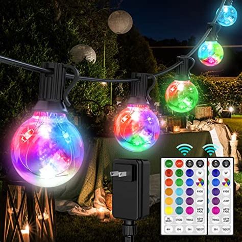 Appeck Outdoor String Lights Ft Rgb Patio Lights With Scene Modes