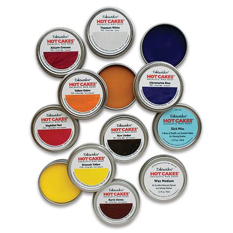 Enkaustikos Hot Cakes Encaustic Paint Set Of Academy Colors Ml Tins Michaels