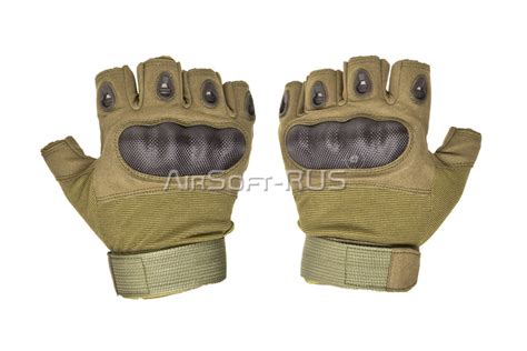 Перчатки тактические ASR ASSAULT Carbon half-finger OD (ASR-G067G ...