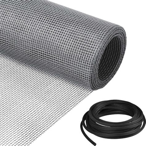 SUMMIT Window Screen Replacement Kit, 36"W × 90"L Durable Polyester