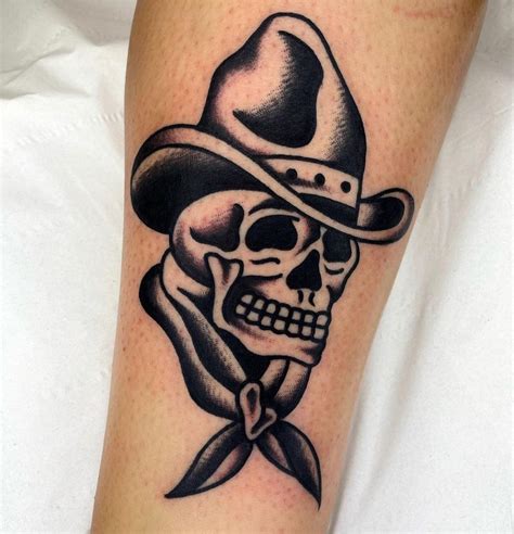 Cowboy Skull Tattoo